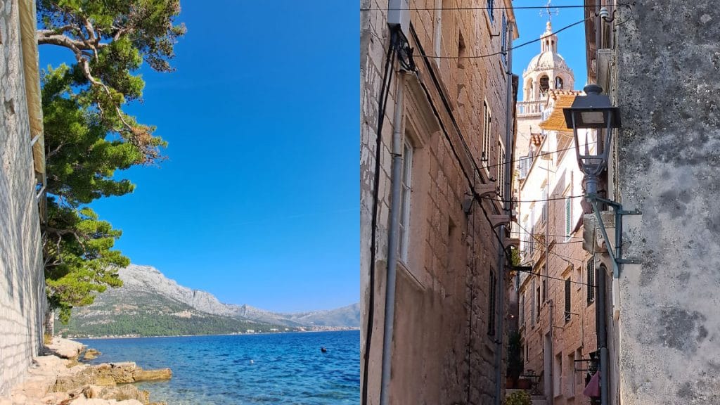 Korčula, plaža